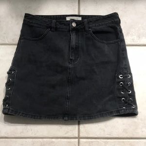 Pacsun dark wash denim skirt